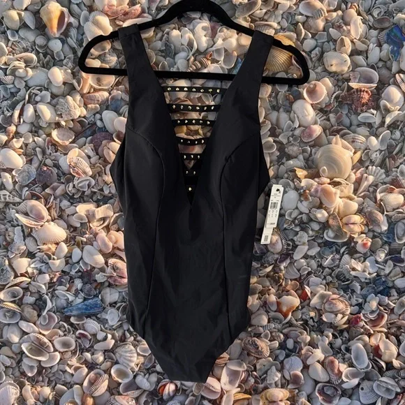Amoressa Black Strappy Women's Swimsuit.
NWT. Size 10 - Picture 4 of 8